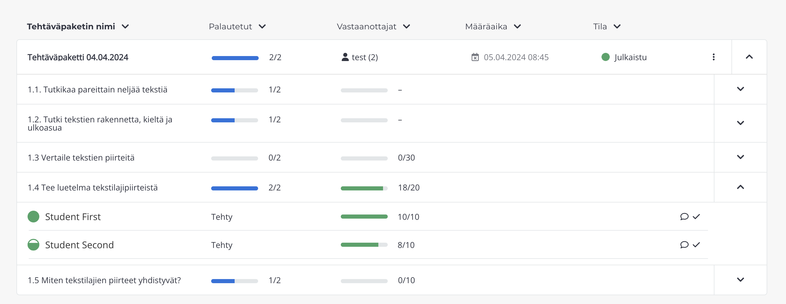opiskelija-tehtavien-status